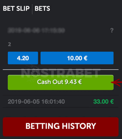 betsafe cash out activate