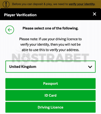 betway verification documents