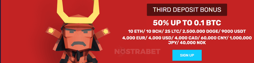 BitcoinCasino Third Deposit