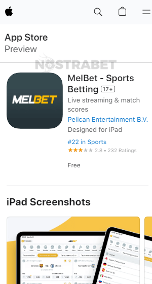 melbet download ios app