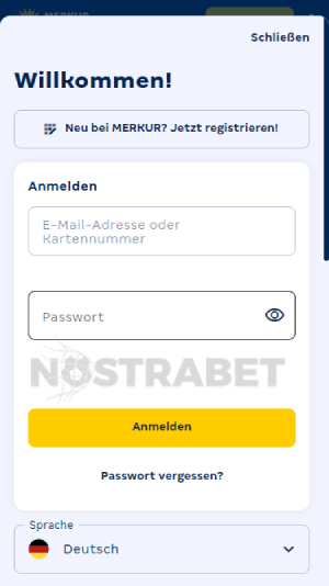 Merkur Bets Registrierung
