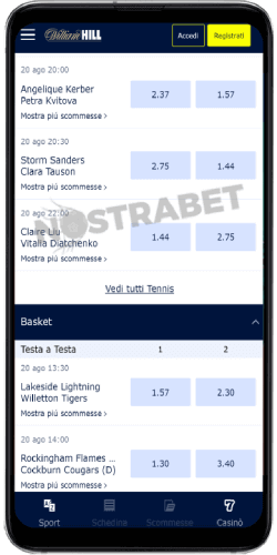 app android william hill scommesse sportive